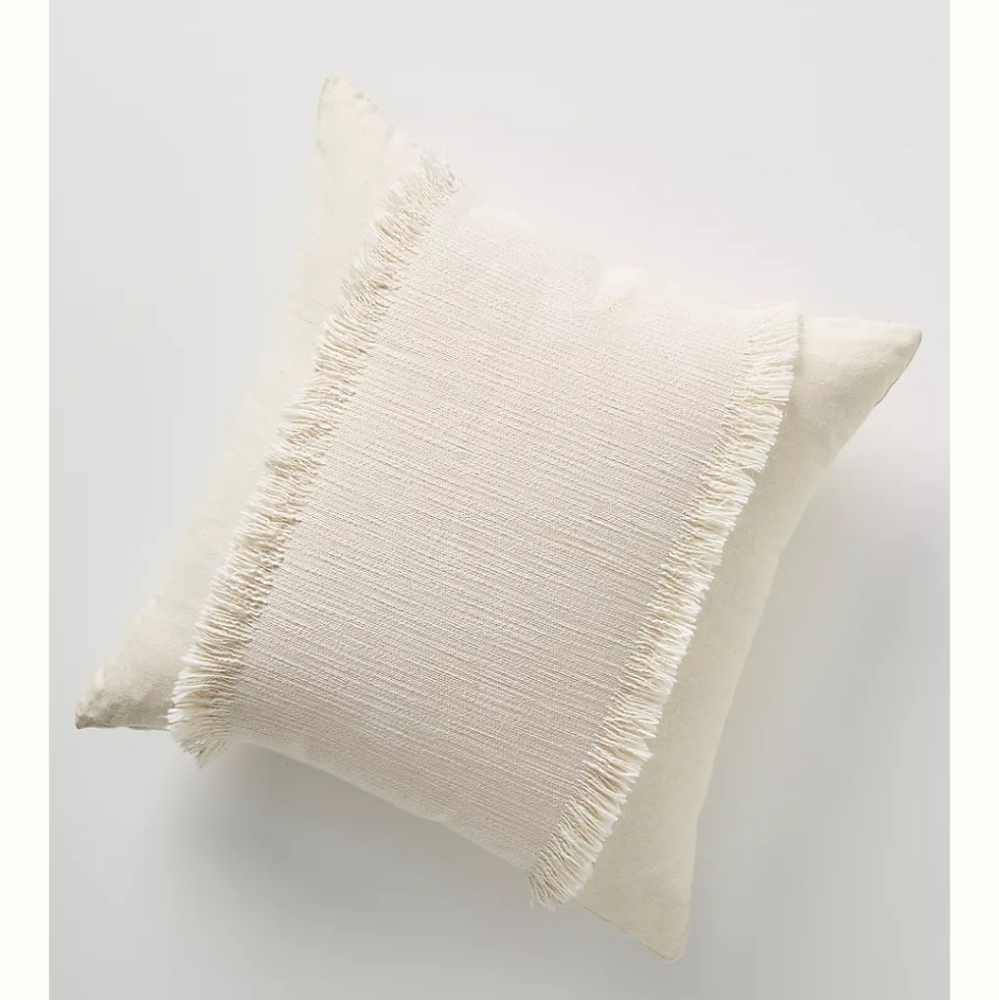 Anthropologie Fringed Emmaline Pillow